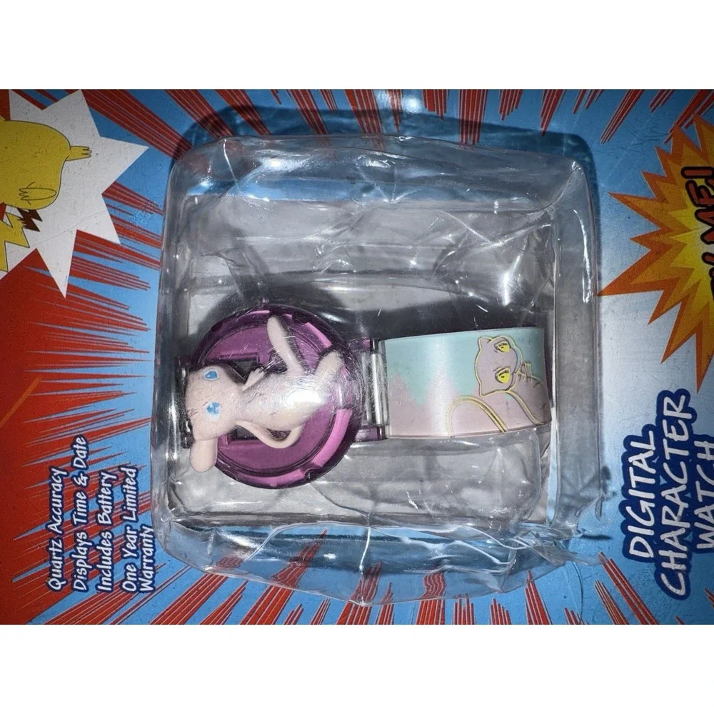 Vintage 1995 Trendmasters Nintendo Pokemon Mew Digital Ring Watch NEW‎ D